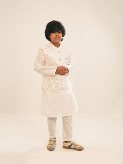 White Color Panjabi For 1-14yr