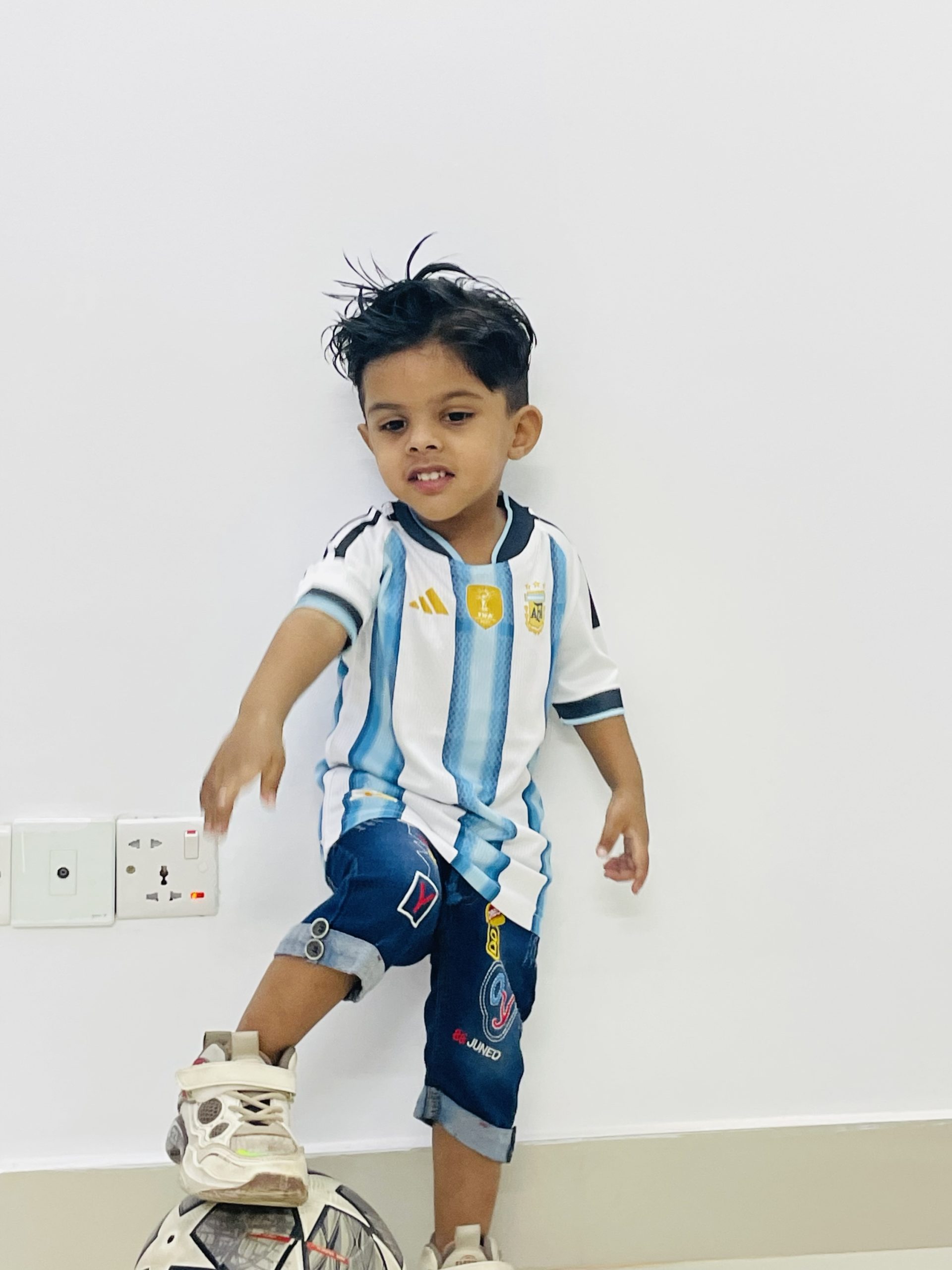Argentina Home Kids Jersey (1-14YR) | Fan Edition - Image 3