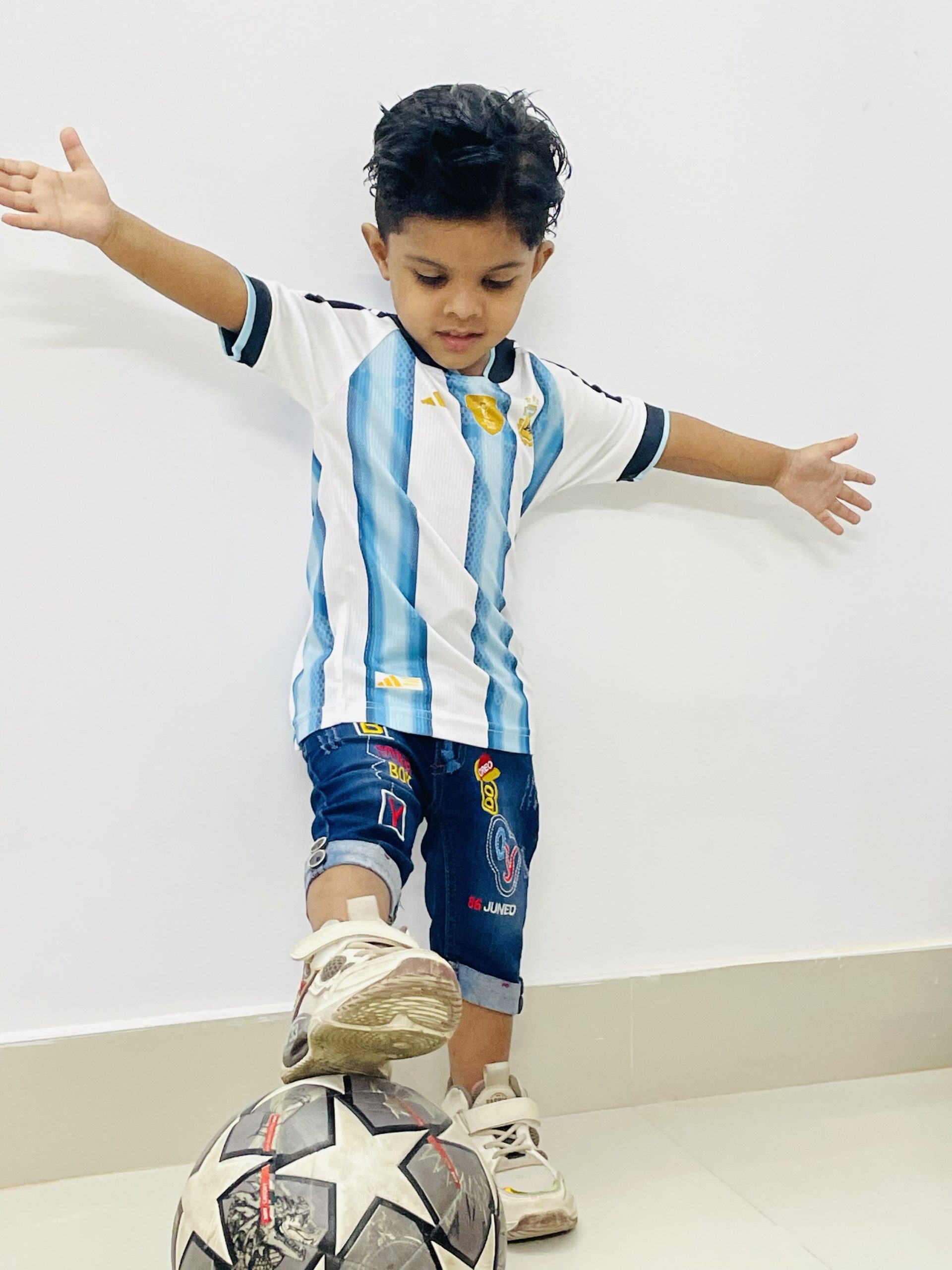 Argentina Home Kids Jersey (1-14YR) | Fan Edition - Image 4