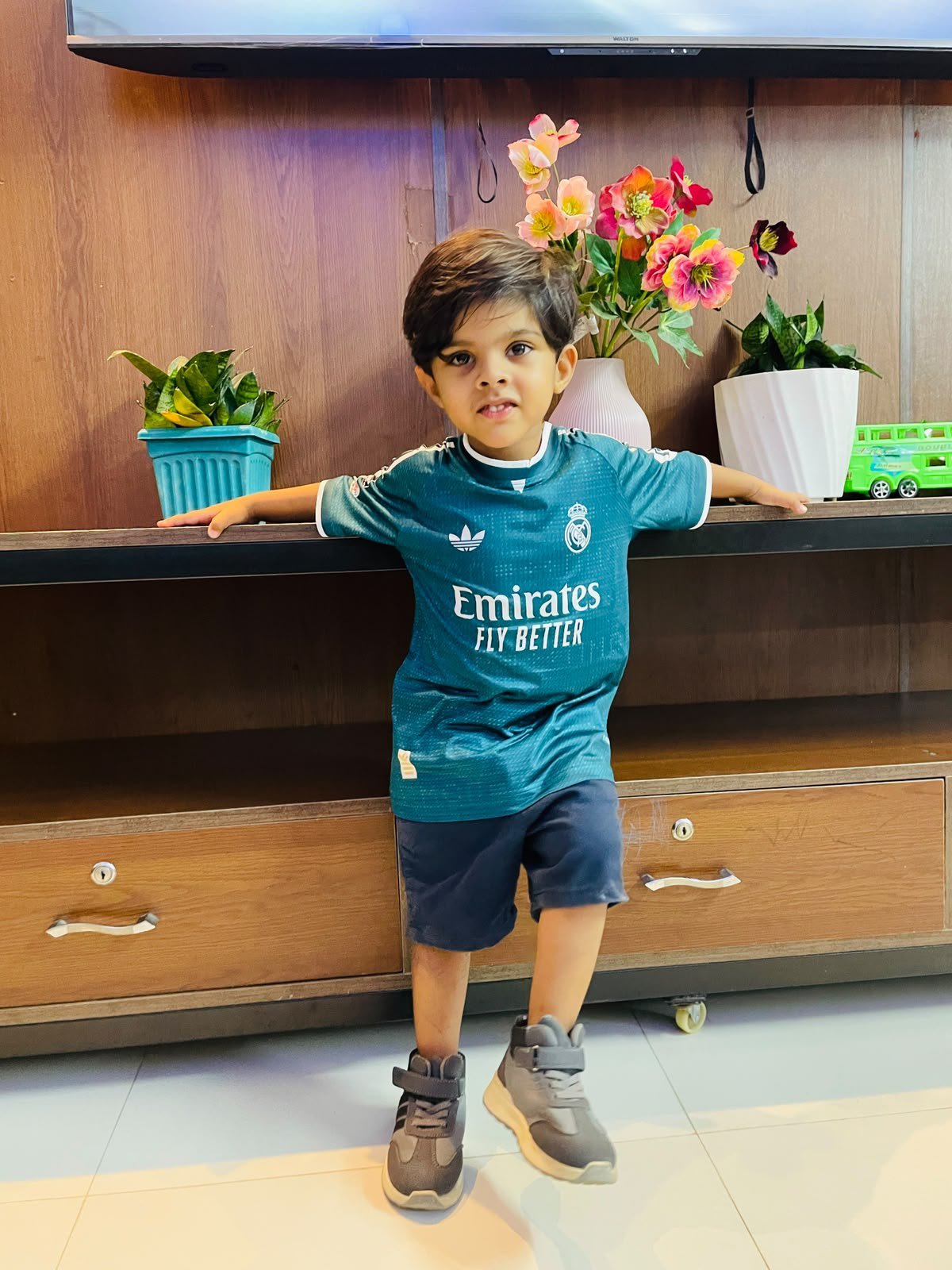 Real Madrid Club Jersey For Kids | Away Kit | Nylon Febric - Image 2