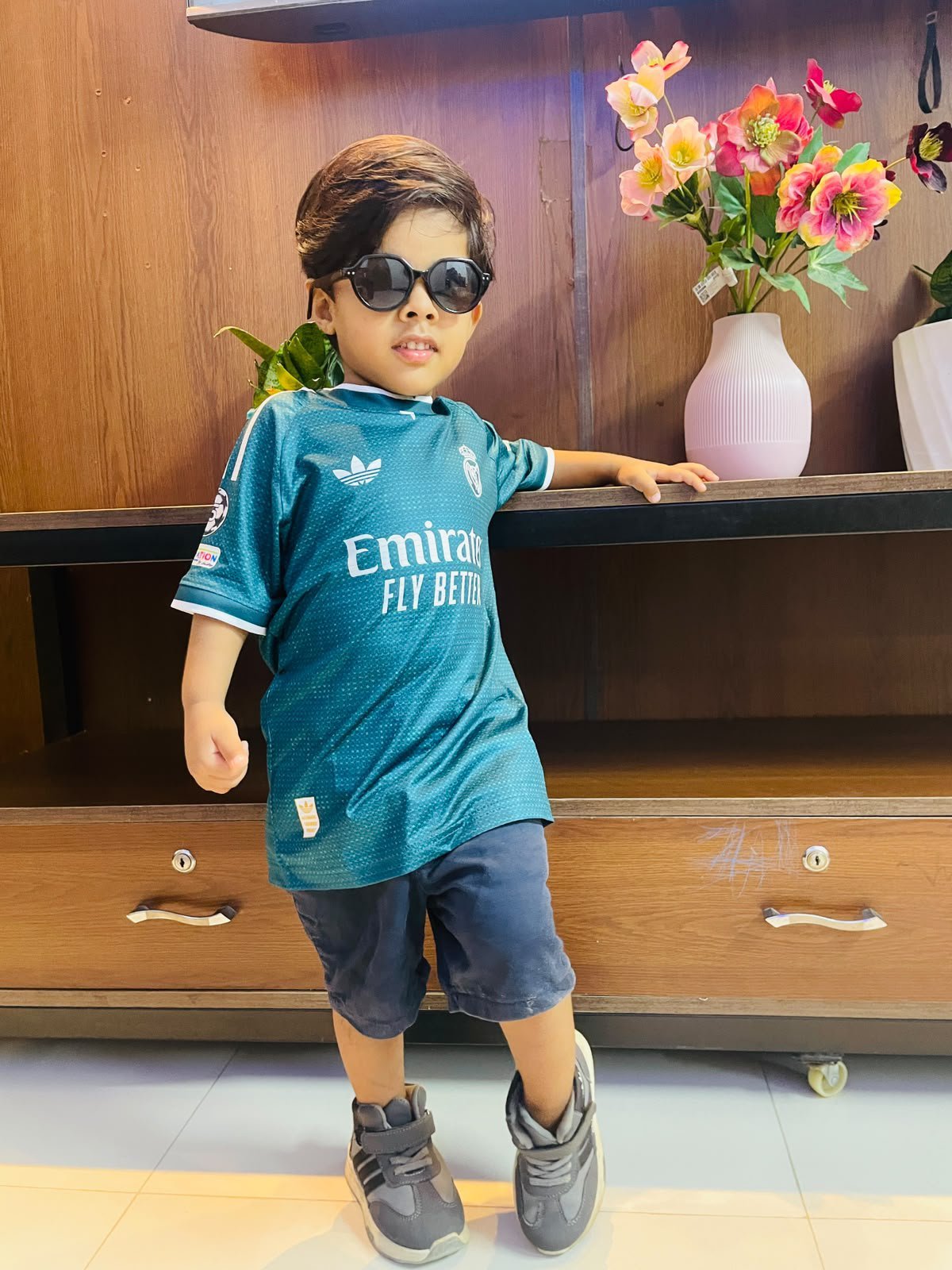 Real Madrid Club Jersey For Kids | Away Kit | Nylon Febric - Image 3