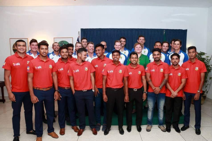 Bangladesh national players travel apparel
