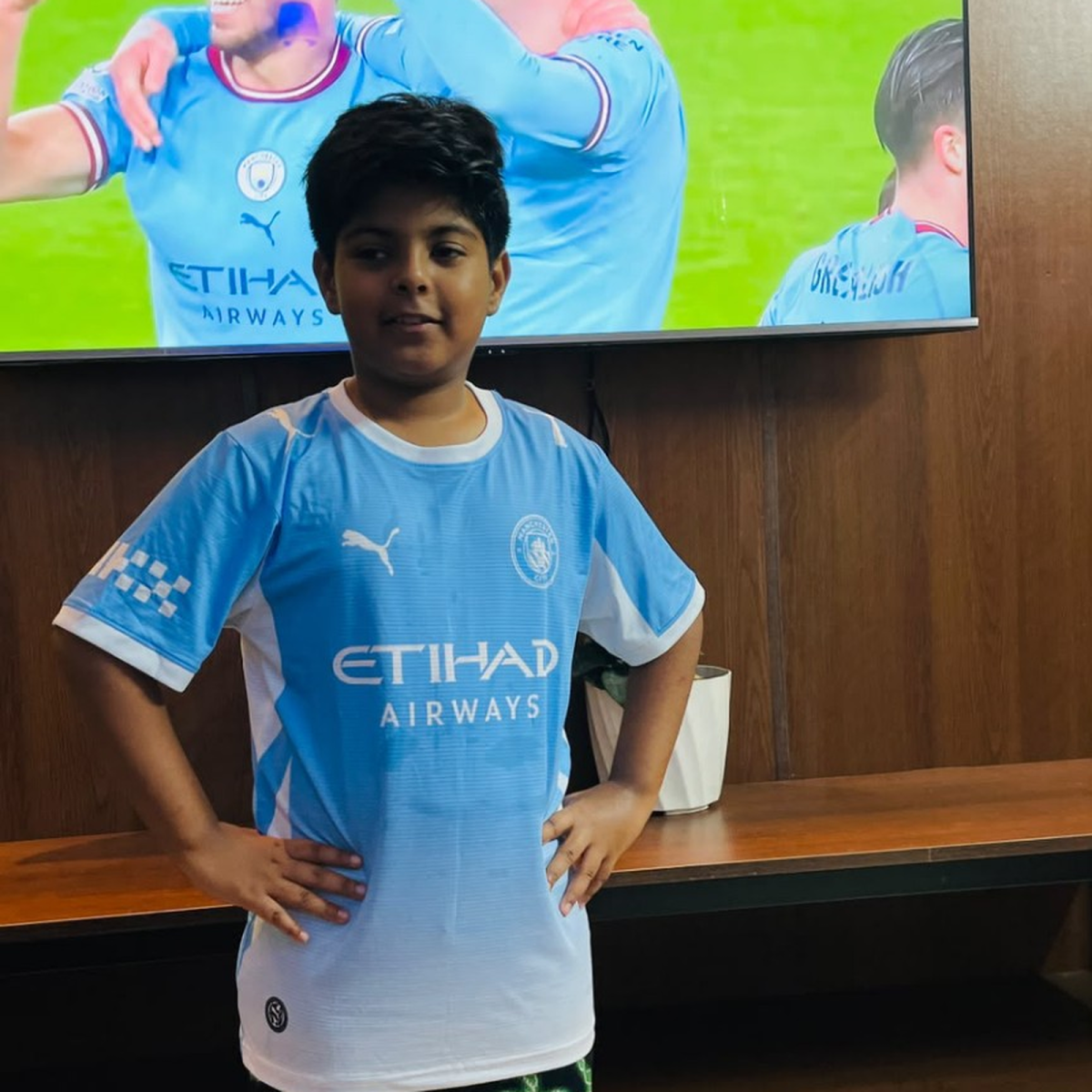 Man City Home Club Jersey For Kids | 2026/2027 - Image 2